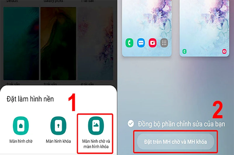 Cách đổi hình nền điện thoại trên Android từ màn hình chính bước 3