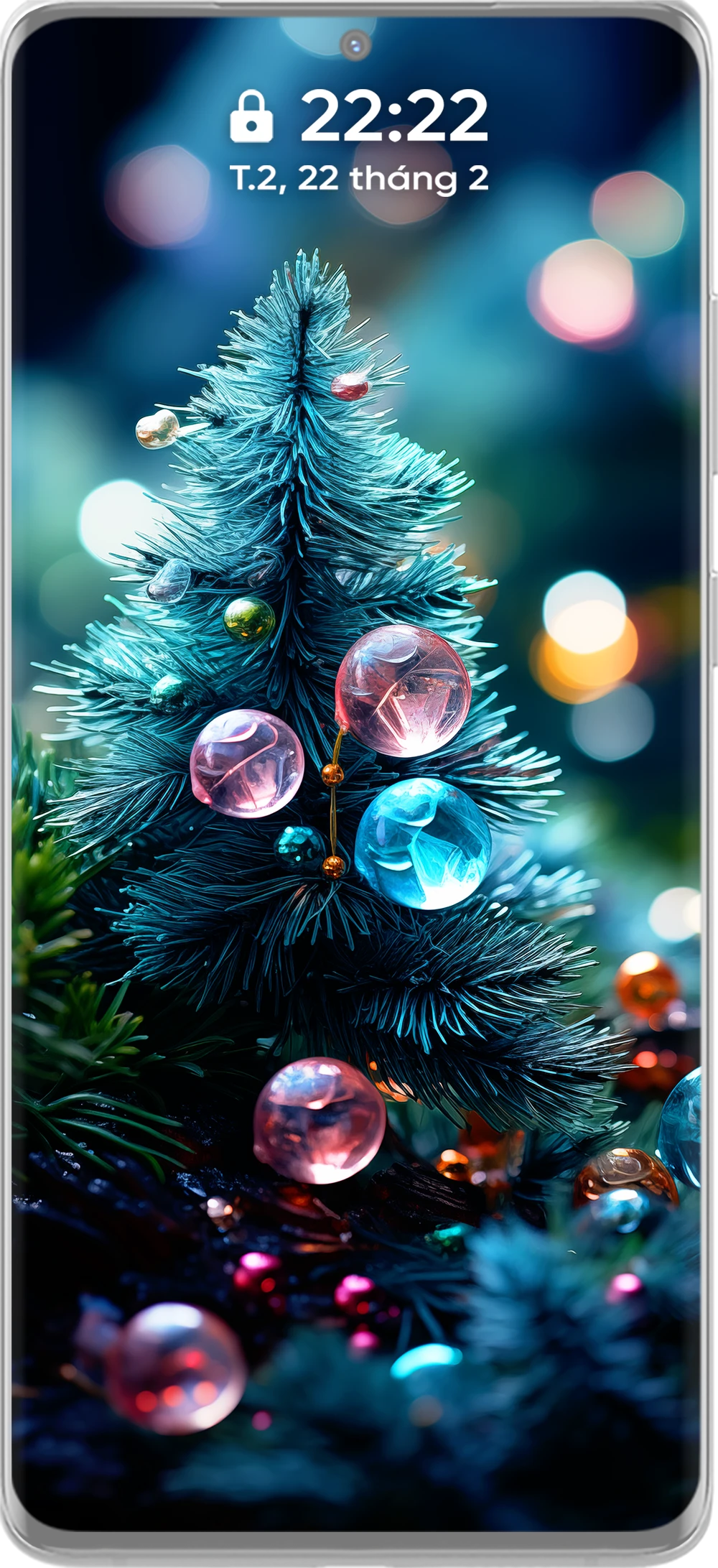 Refreshing and Beautiful 4k Christmas Tree Phone Wallpaper Collection in Green Tones