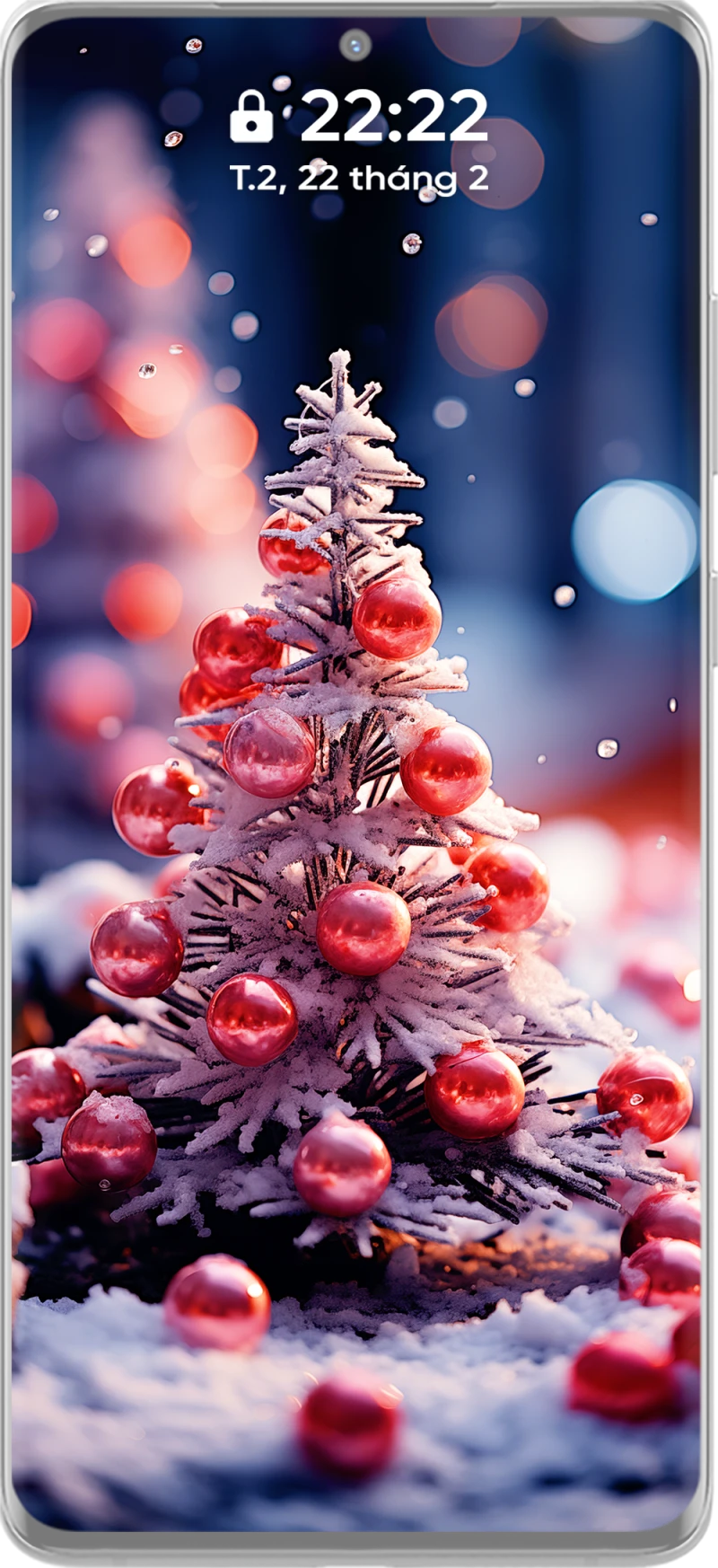 Bộ Hình Nền Điện Thoại Cây Thông Noel 4k Tông Màu Hồng Dịu Dàng và Lôi Cuốn