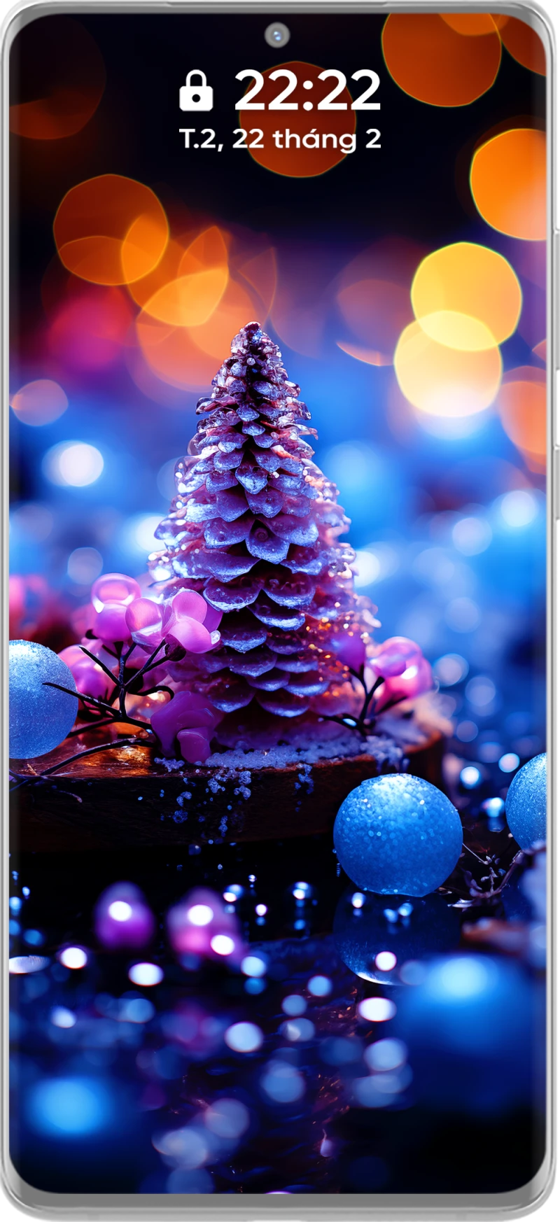 Μοναδική και Ωραία Συλλογή 4K Χριστουγεννιάτικων Ταπετσαριών για Κινητό με Κώνους Πεύκου