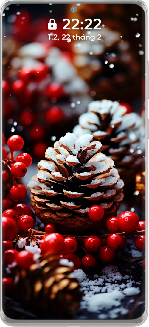Unique and Beautiful 4k Pine Cone Christmas Phone Wallpaper Collection