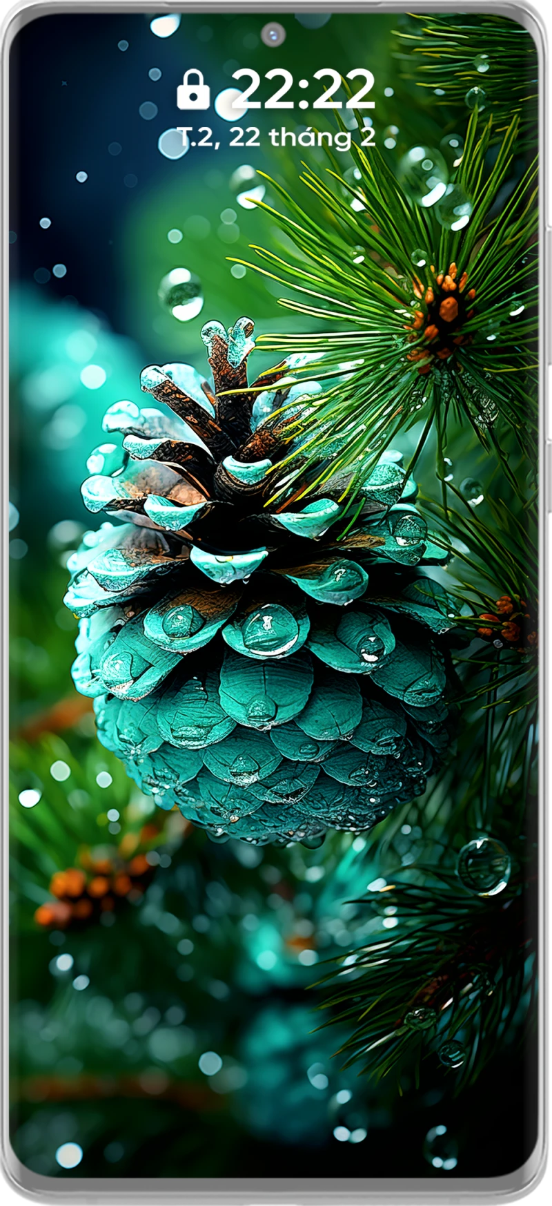 مجموعة خلفيات هاتف عيد الميلاد بجودة 4K للصنوبر الأخضر الرائعة