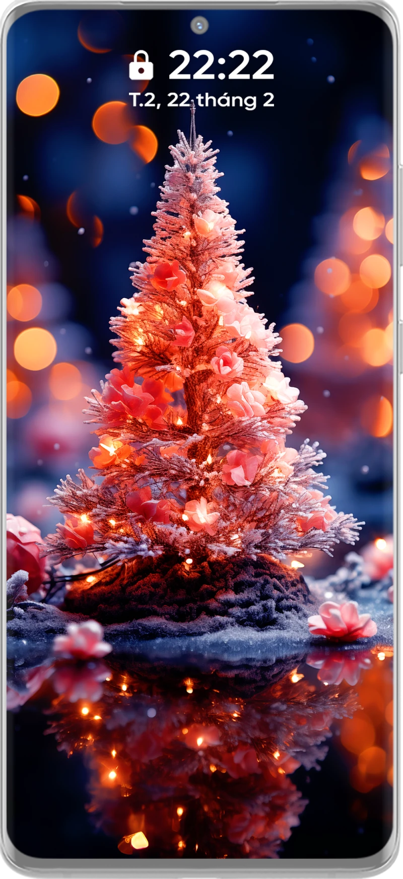 Bộ Hình Nền Điện Thoại Cây Thông Noel 4k Tông Màu Hồng Dịu Dàng và Lôi Cuốn