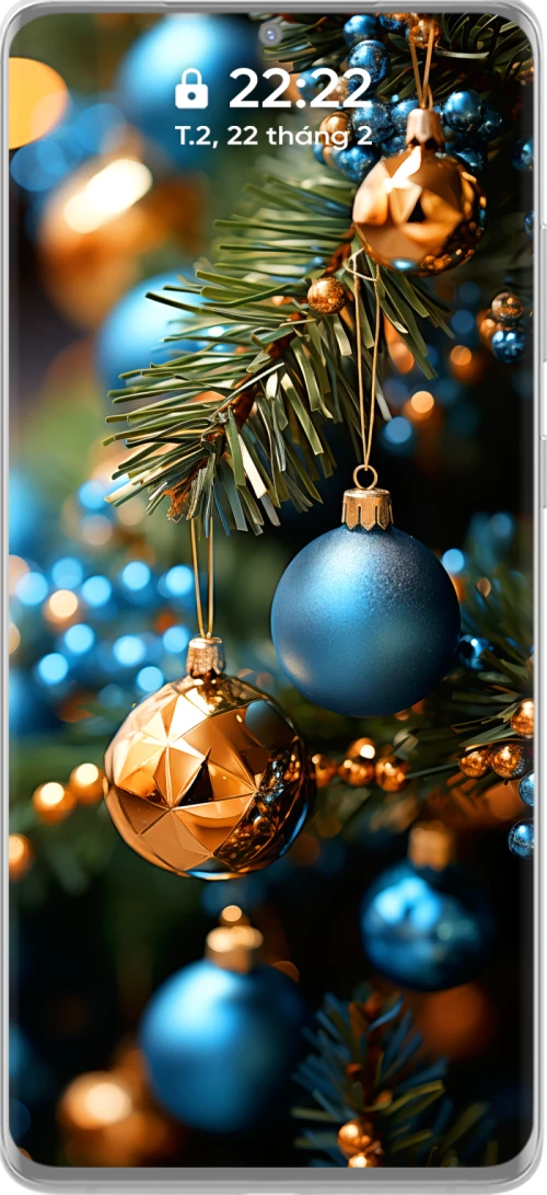 Beautiful 4K Christmas Pine Branch and Decoration Accessories Phone Wallpaper Collection