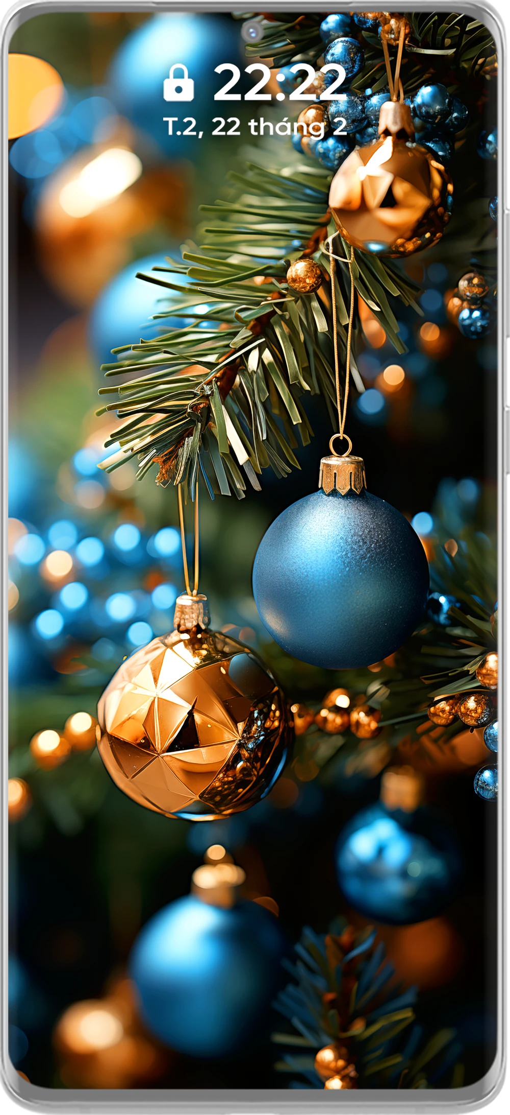 Beautiful 4K Christmas Pine Branch and Decoration Accessories Phone Wallpaper Collection