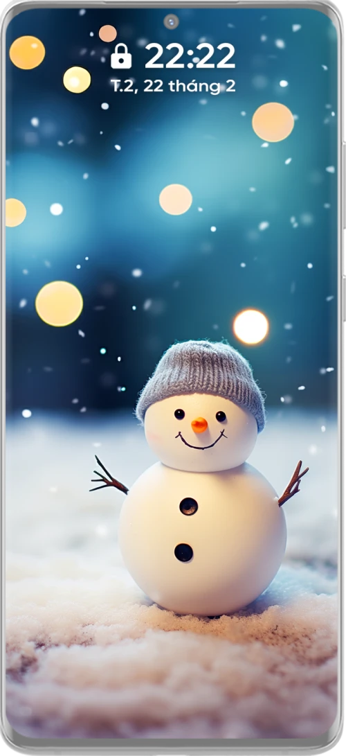 Сулуу жана уникалдуу 4K кар кишилүү Рождестволук телефон үчүн обои коллекциясы